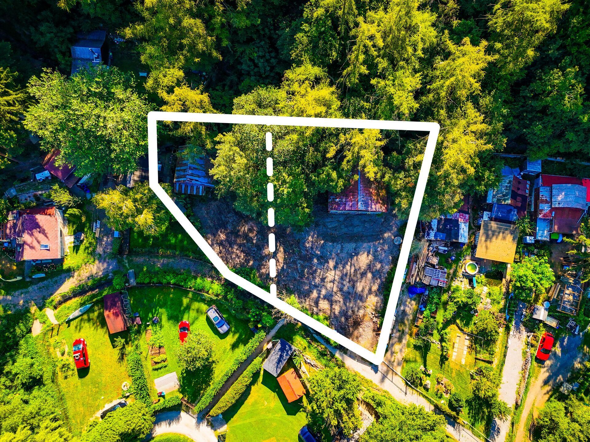 Pozemek o velikosti 1 045 m2