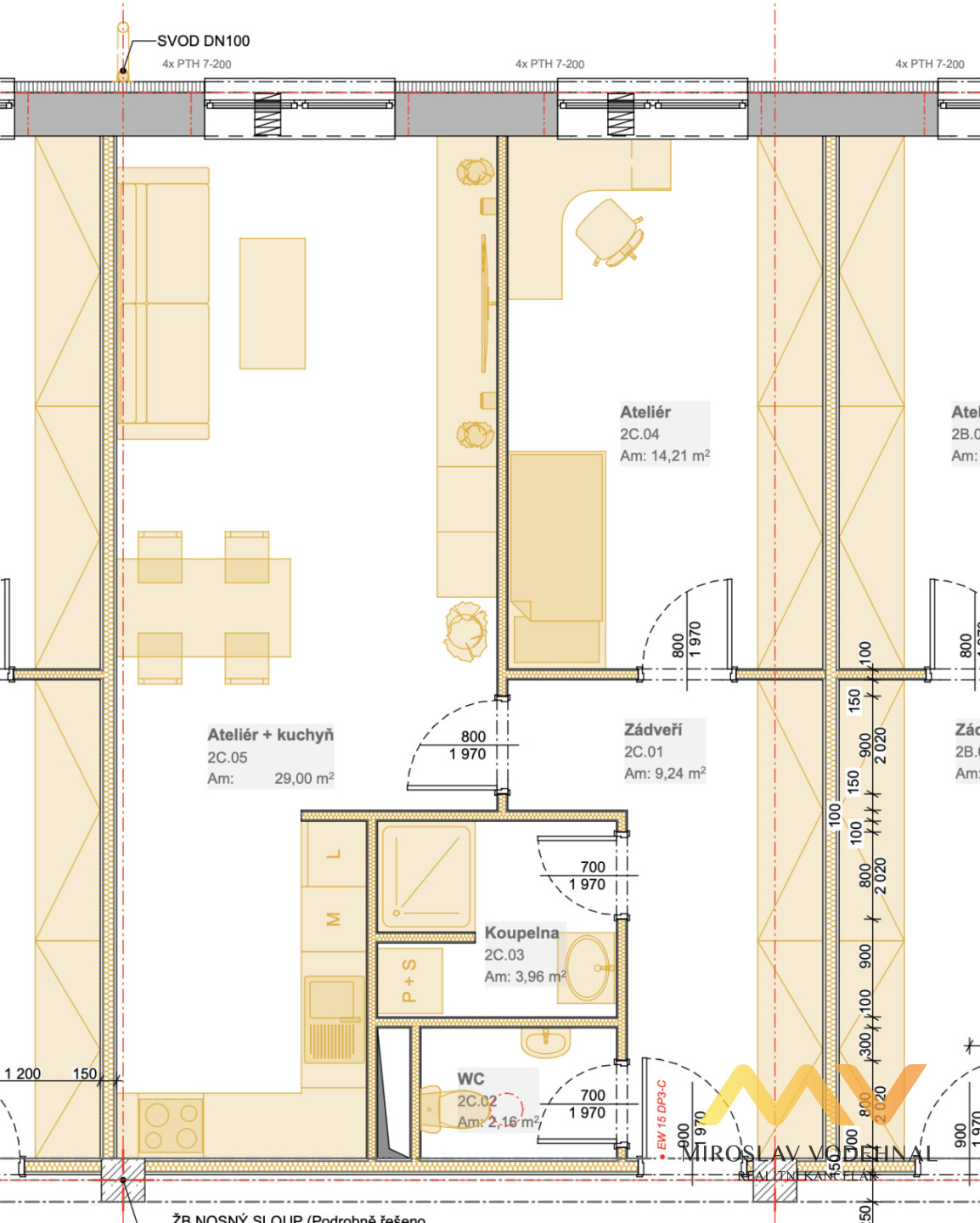 Pronájem bytu 2+kk, 59 m2, Smiřice - ul. Cukrovarská.