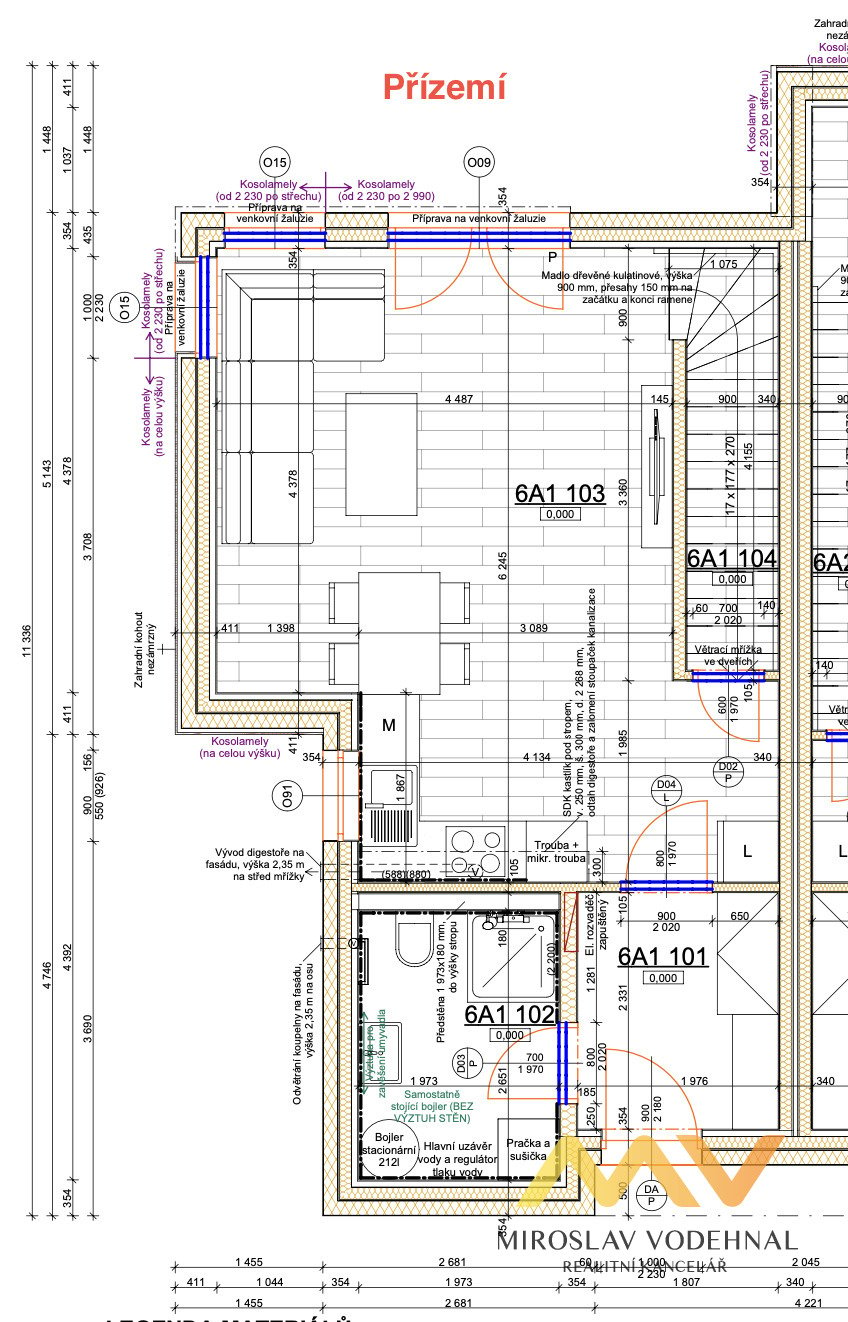 Pronájem bytu 3+kk v RD, 85 m² se zahradou, Smiřice - Rodov. 