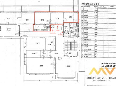 Pronájem kanceláře, 62 m²