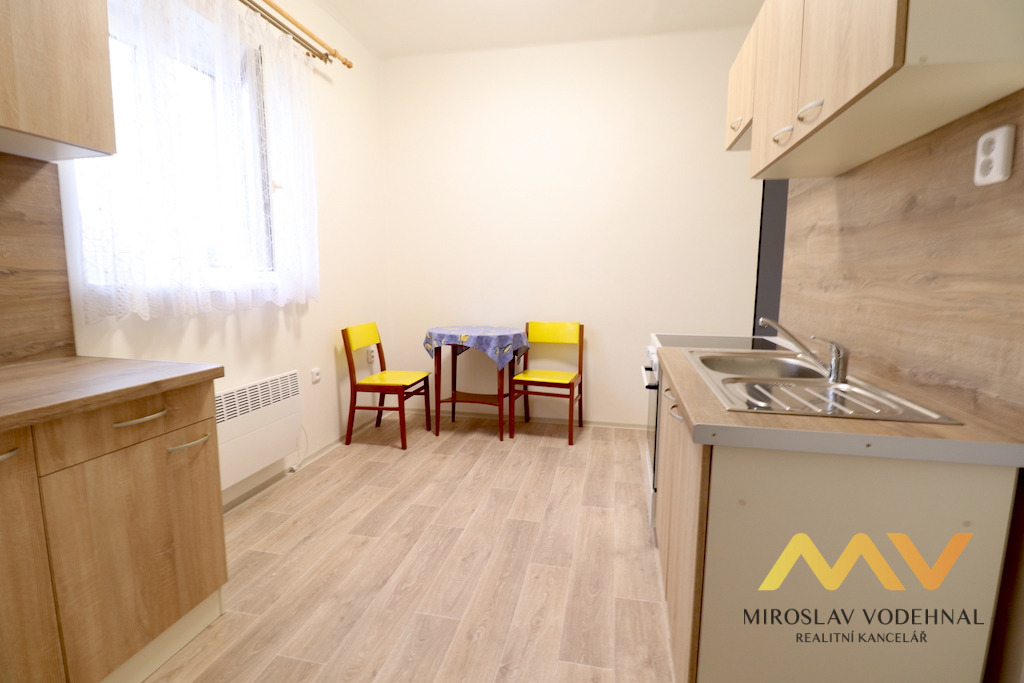 Pronájem rekonstruovaného bytu 1+1, 25 m2, Hradec Králové - Kluky. 