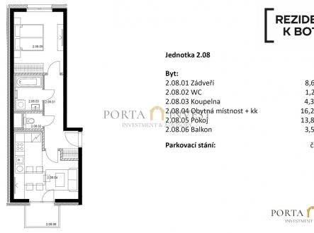Prodej bytu, 2+kk, 47 m²
