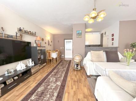 Obývací pokoj s kuchyní a jídelnou