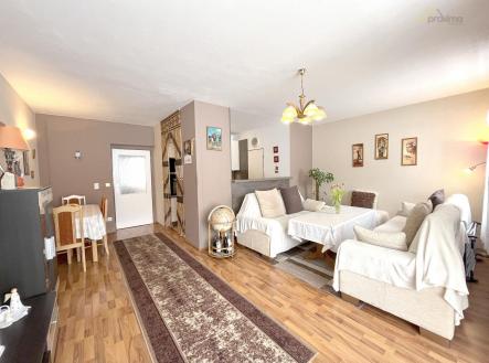 Obývací pokoj s kuchyní a jídelnou