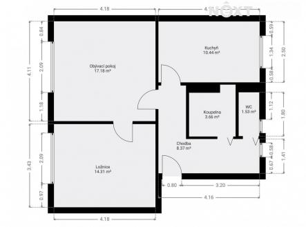 Prodej bytu, 2+1, 65 m²