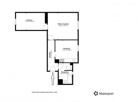Prodej bytu, 2+1, 62 m²
