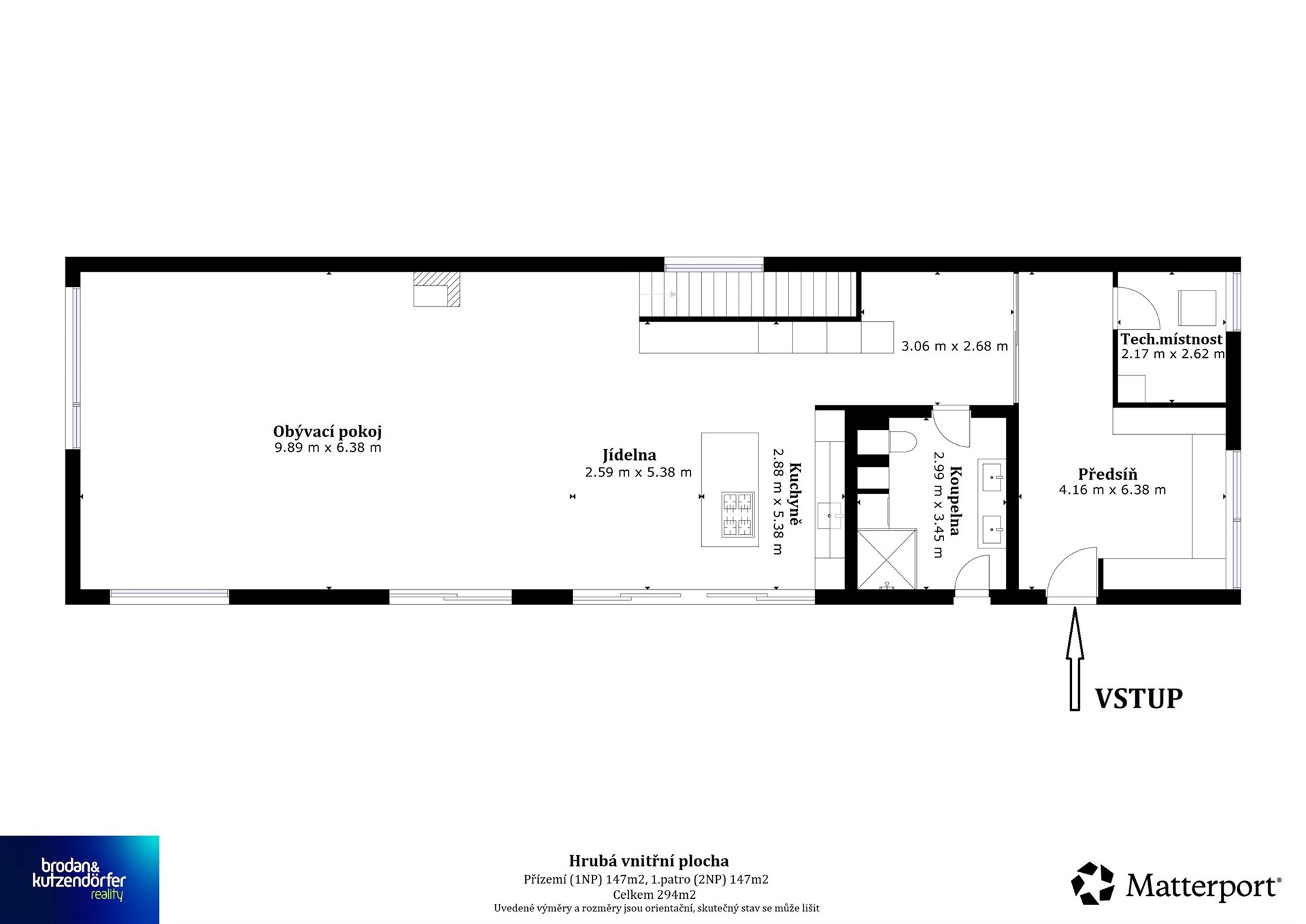 Půdorys přízemí (1NP)