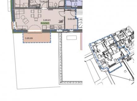Pronájem bytu, 3+kk, 83 m²
