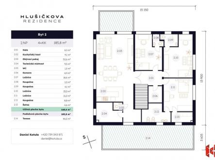 Prodej bytu, 4+kk, 185 m²