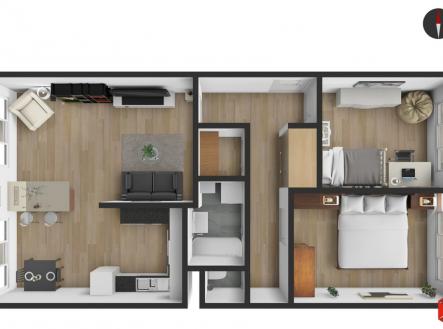 Prodej bytu, 3+kk, 69 m²