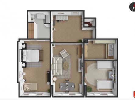 Prodej bytu, 3+1, 99 m²