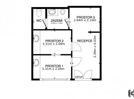 Prodej obchodní prostor, 37 m²