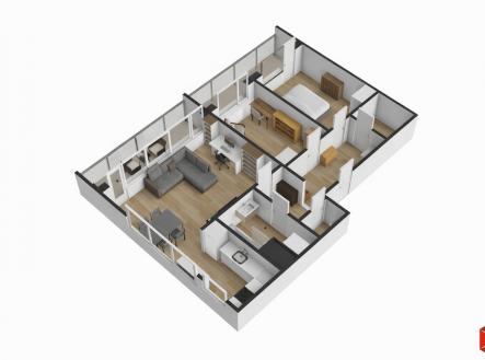 Prodej bytu, 3+kk, 88 m²