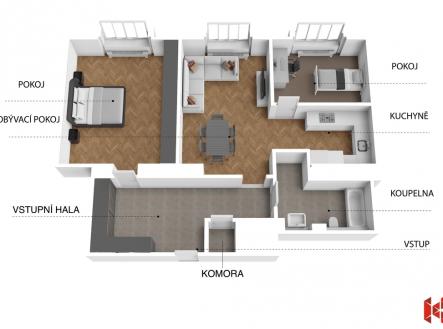 Prodej bytu, 3+kk, 91 m²