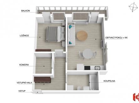 Prodej bytu, 2+kk, 69 m²