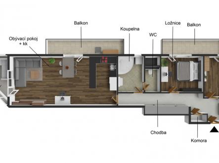 Prodej bytu, 3+kk, 110 m²