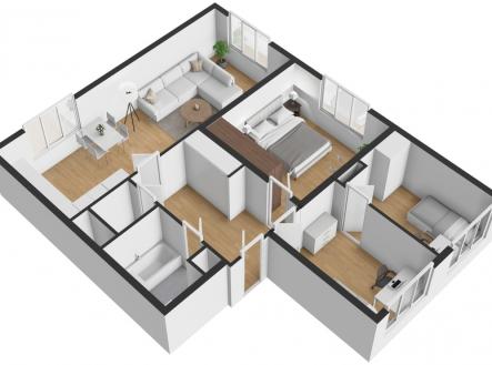 Prodej bytu, 4+kk, 96 m²