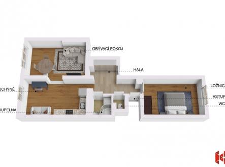 Prodej bytu, 3+kk, 63 m²