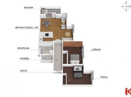 Prodej bytu, 3+kk, 104 m²
