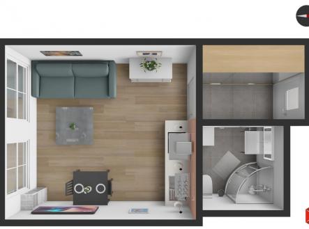 Prodej bytu, 1+kk, 23 m²