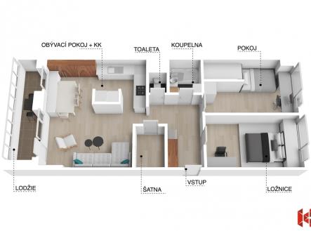 Prodej bytu, 3+1, 81 m²