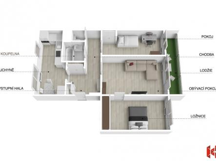 Prodej bytu, 3+1, 85 m²