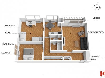 Prodej bytu, 3+1, 79 m²