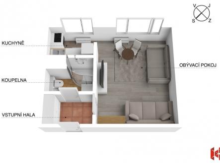 Prodej bytu, 1+kk, 33 m²