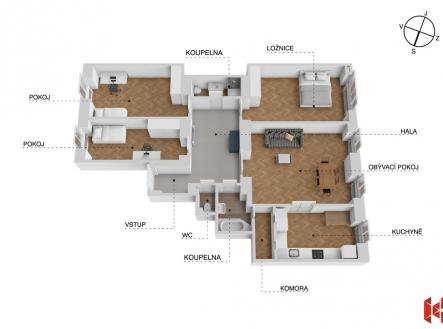 Prodej bytu, 4+1, 122 m²
