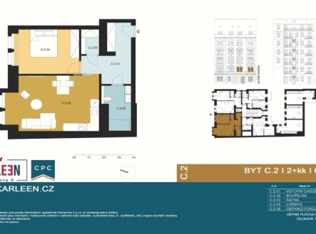 Pronájem bytu, 2+kk, 60 m²