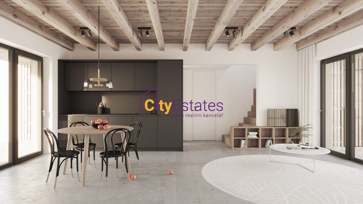 Byt 3kk na Horní Bečvě s oknem ve štítě  se zahrádkou a  dvěma parkovacími  stáními D/1