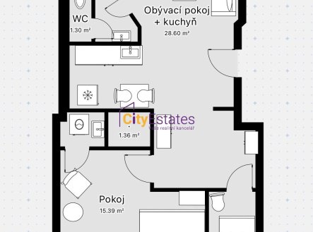 Prodej bytu, 3+kk, 66 m²