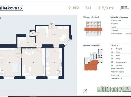 Prodej bytu, 3+1, 103 m²