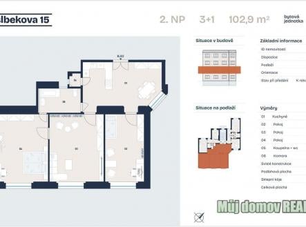 Prodej bytu, 3+1, 103 m²