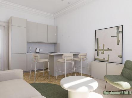 Pronájem bytu, 2+kk, 46 m²