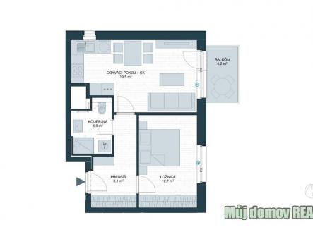 Pronájem bytu, 2+kk, 53 m²