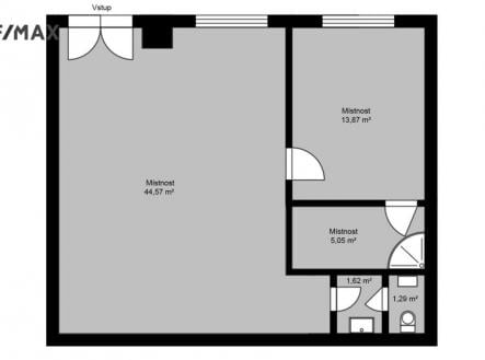 Prodej - obchodní prostor, 66 m²