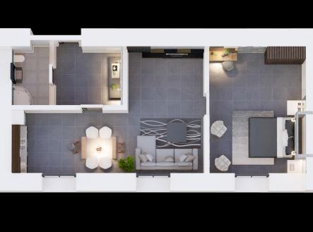 Prodej bytu, 2+kk, 49 m²