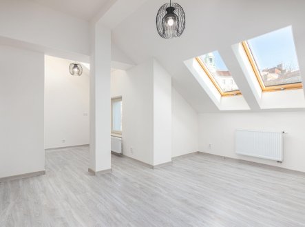 Pronájem bytu 1kk s podkrovní ložnicí - Rezidence Grébovka