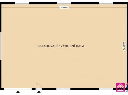 Pronájem komerčního objektu, sklad, 200 m²
