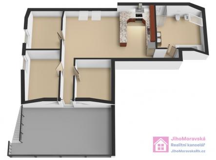 Pronájem bytu, 4+kk, 91 m²