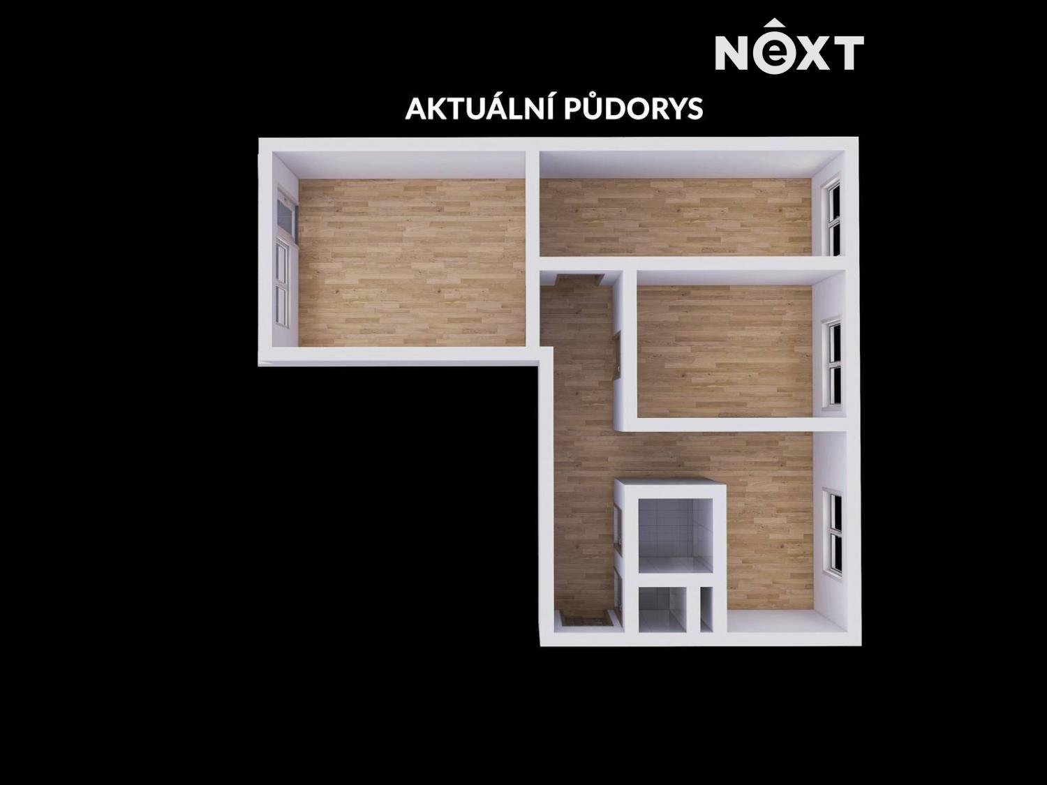 Prodej byt 3+1, 65㎡