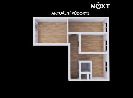 Prodej bytu, 3+1, 65 m²