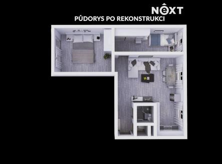 Prodej bytu, 3+1, 65 m²