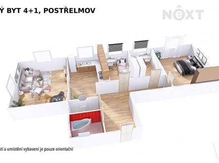 Prodej bytu, 4+1, 116 m²