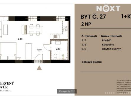 Prodej bytu, 1+kk, 35 m²