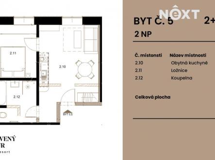 Prodej bytu, 2+kk, 39 m²