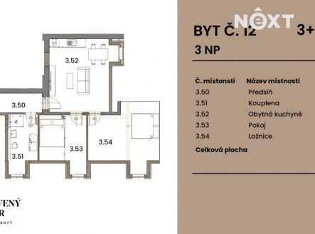Prodej bytu, 3+kk, 74 m²
