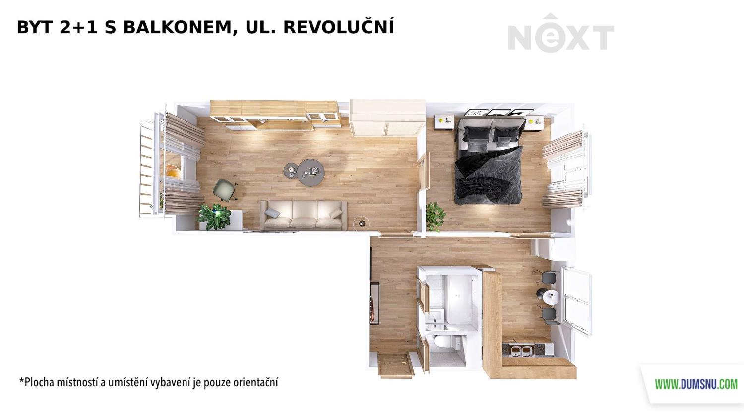 Prodej byt 2+1, 55㎡