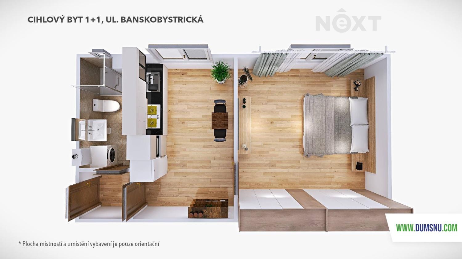 Prodej byt 1+1, 38㎡